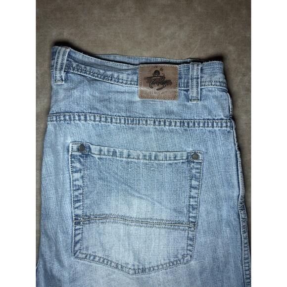 Southpole Vintage Y2K Loose Baggy Fit Jean Denim Shorts Measures 44 Light Wash - Picture 5 of 5